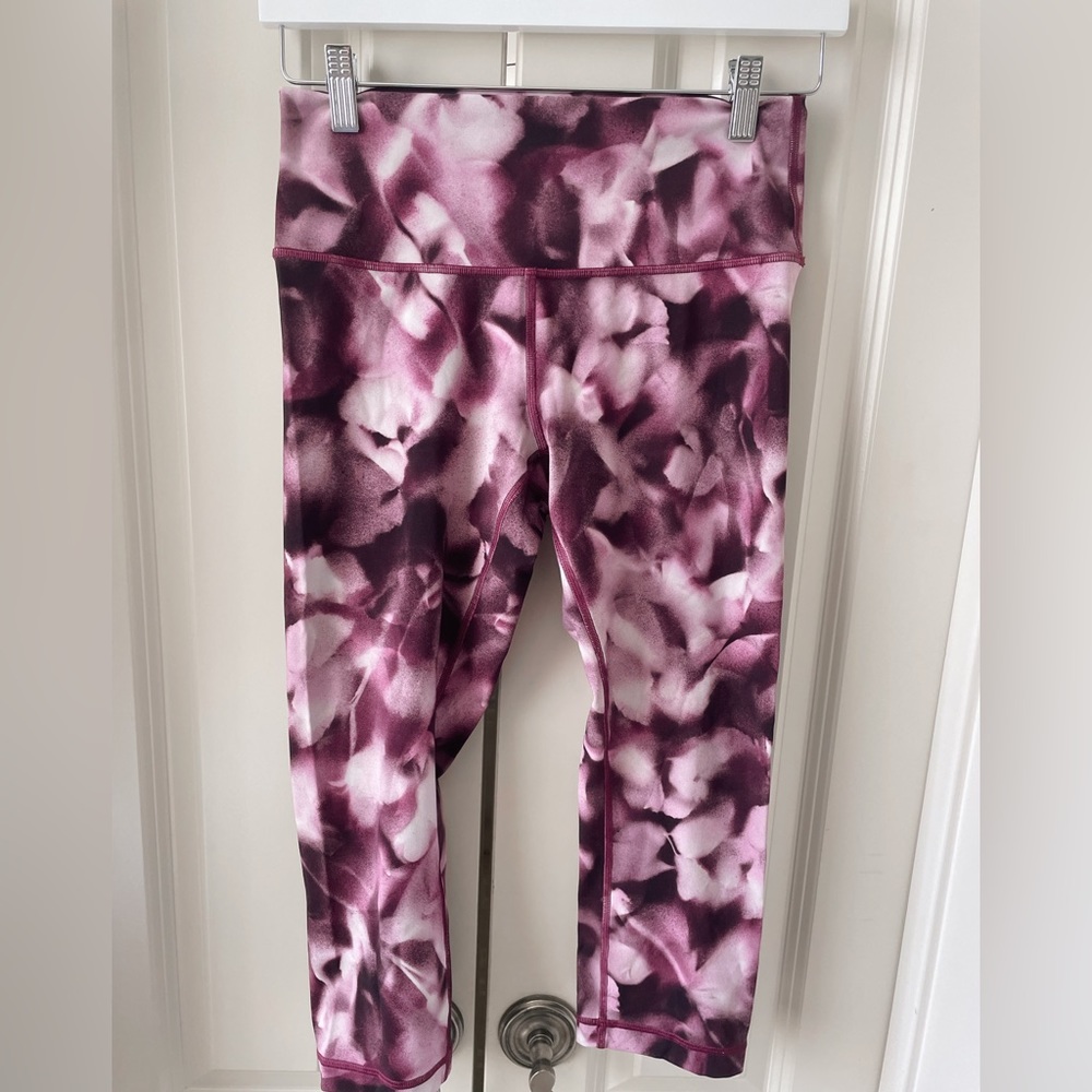 Purple Floral lululemon Leggings